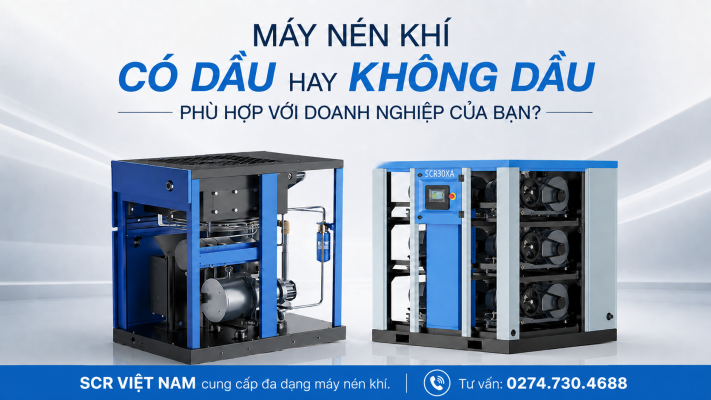 Máy nén khí có dầu hay không dầu là phù hợp