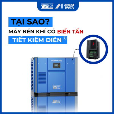 Tại sao máy nén khí biến tần tiết kiệm điện?