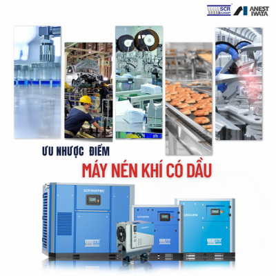 ưu và nhược điểm của máy nén khí trục vít có dầu