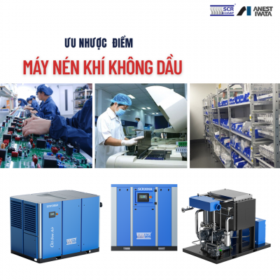 ưu và nhược điểm của máy nén khí trục vít không dầu