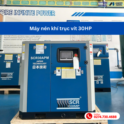 máy nén khí trục vít 30hp
