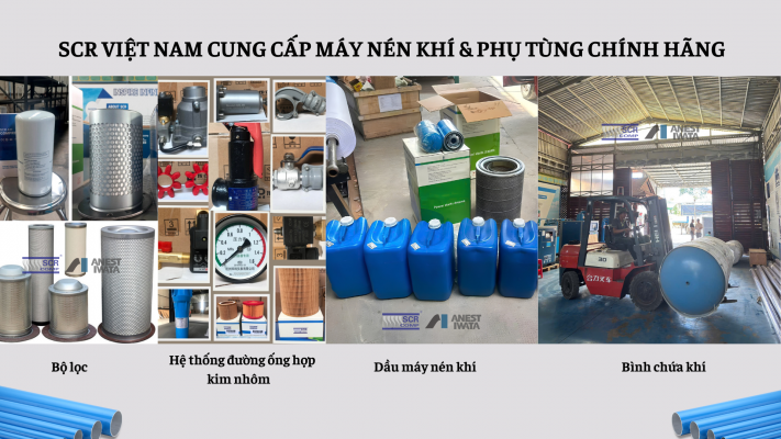 Máy nén khí trục vít chính hãng TPHCM