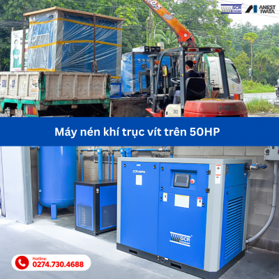 Máy nén khí trục vít công suất lớn