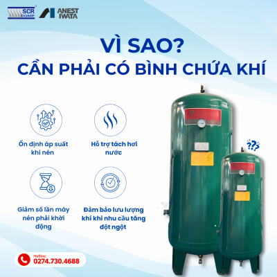 Vì sao cần bình chứa khí nén